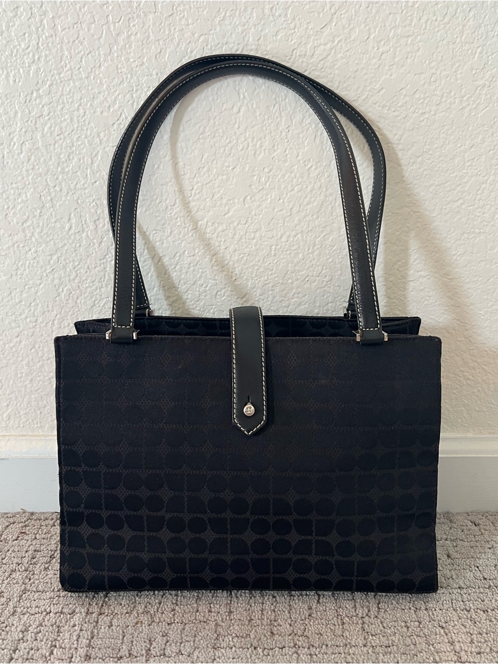 Kate Spade Vintage Dot Noel Canvas Shoulder Bag